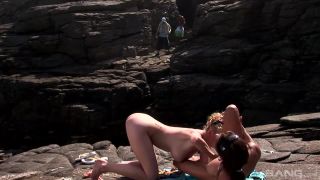 Tarra White And Aneta Keys Make Lesbian Love On The Beach-9