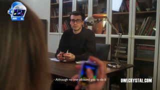Owl Crystal - Russian schoolgirl pays for skipped classes with tight pussy 1080P - Cowgirl-2