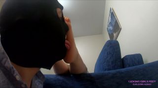 free porn clip 7 LICKING GIRLS FEET – RADA – On the sofa – Worship her beautiful and soft feet - domination - fetish porn femdom chastity humiliation-3
