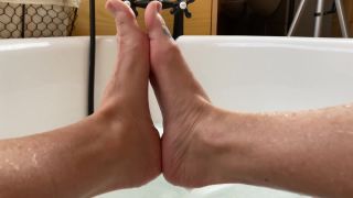 JOI Foot Job in Bubble Bath Foot!-1