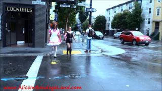 Aliceinbondageland com H265Public Butt Plug Sissy Walk Part 2 San Francisco HD-3