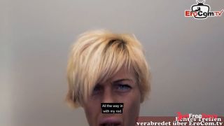 Tattooed Blonde Filmed During Real Sex Meeting - Vicky Hundt-8