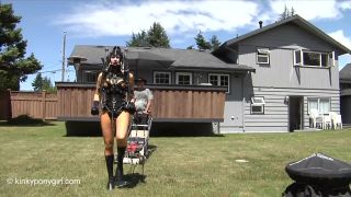 Latex Porn – 8170 – Mow The Lawn – Leathers, femdom bondage sex on fetish porn -5