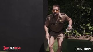 Exhibitionist April Olson gets Busted Exposing Her Big Tits by Cop will Pounder-4