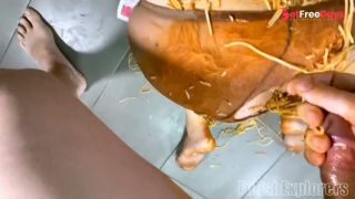 A MESSY spaghetti ANAL FUCK-0