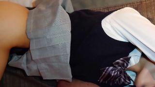 FC2-PPV-4702974 制服コス、スタイル抜群な美脚プリケツ美女の剛毛マンコにナマ挿入でザーメンを大量中出し-5