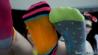 video 24 mature fetish femdom porn | Footpunkz - Azalea Vee and Bubbles Sock Strip Foot Show | femdom-0