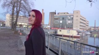 [K2S.CLUB] German-Scout - Rothaarige Studentin Melina-May bei Strassen Casting in Berlin gefickt - FullHD 1080P-1