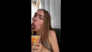 Kylie Island - I Found a Surprise in my Ramen Noodles? (Slurp Job)-7