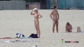 Naomi - Naturist strand female  posing-2