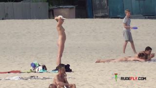 Naomi - Naturist strand female  posing-8