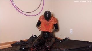 online clip 44 Nina Crowne – Sploshing in Latex, kik femdom on fetish porn -6