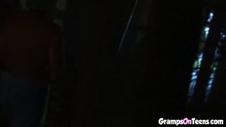 Amateur Porn Teen jacks off grandpa then blows him-9