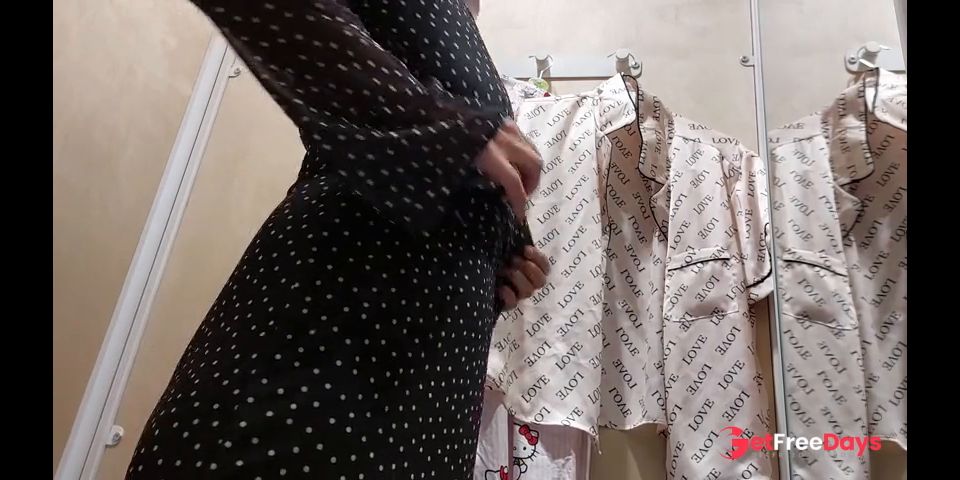Sexy milf tries on panties. Watching a hairy MILF, hairy pussy, big tits, big ass