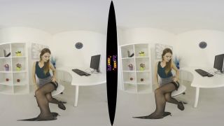 Office Flirt Scarlot Rose Teases You By Stripping Out Of Her Smart Outf-0