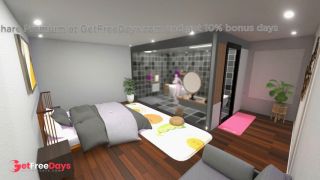St. Louis Bathroom Undress Dance Azur Lane Hentai Tell Me Song Big Boobs MMD 3D Purple Hair-9