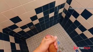 [GetFreeDays.com] Pumping up my dick in a gym shower after a good workout. Sex Stream July 2023-6