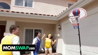 7113 Basketball Game with Slut Stepmoms Leads to a Foursome F...-2