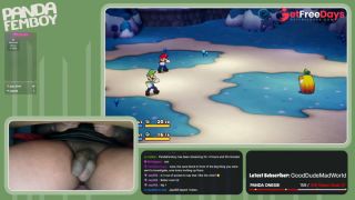 [GetFreeDays.com] PandaFemboy Plays Mario and Luigi Brothership Part 7 Adult Stream May 2023-8