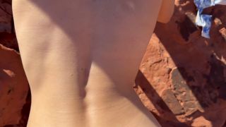 Husband and his friend fuck wife on hike in the desert giving her a double creampie [1080p] - Teen-9