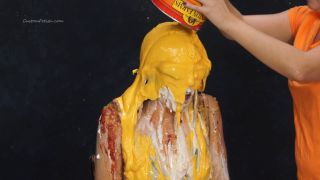 Custom Fetish - Ana Gets Dumped on with Food Messy - Fetish-5
