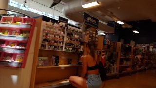 Candid vor tall long legs shorts hottie shopping-3