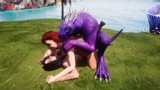 [GetFreeDays.com] Yiff Threesome Goth Girl and Redhead Elf Fucked by Double Cock Lizard Sex Video October 2022-5