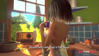 3DGSPOT - Tiny Trans Fucks With Giant Busty Trans ITALIAN SUBTITLES UNCENSORED SEX-2
