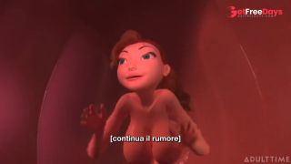 3DGSPOT - Tiny Trans Fucks With Giant Busty Trans ITALIAN SUBTITLES UNCENSORED SEX-4