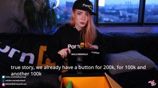 500K Pornhub Gifts Unboxing And Oral Creampie  Mollyredwolf 1080p-4