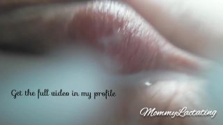 [PreggosSex.com] 233 Mommy Lactating Show her Milky Nipples Close up-9