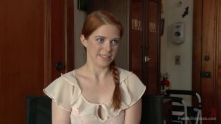 online porn video 46 Slutty redhead shocks art students by taking giant cock in all holes on femdom porn bdsm restraints-0