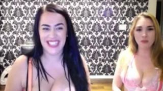 Webcam - shaking her enormous 34M - cups part 48. - Big boobs-1