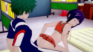 Big Tits Porn Kyoka Jiro and Izuku Midoriya have intense sex in the Gym storage. - My Hero Academia Hentai-3