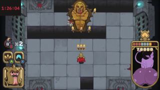 Cartoon Juno Plays ButtKnight Speedrun Hard Mode, Stages 1-4-7