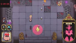 Cartoon Juno Plays ButtKnight Speedrun Hard Mode, Stages 1-4-9