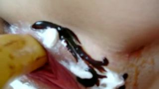 a nice delicious pussy sundae fisting -6