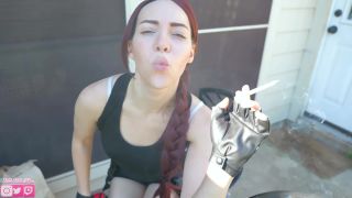 Mila Rose - Lara Croft's Smoking JOI - Smoking-5