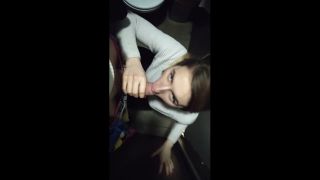 Eleo and Mish in 006 McDonalds Public Sex Caught in Female Toilet, Cumwalk on public -2