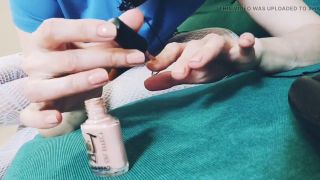 Russian Pantyhose I Painted My Nails. Asmr-4
