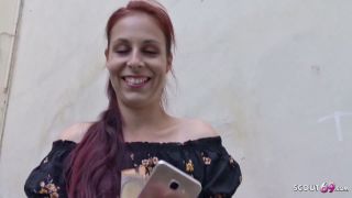 GERMAN_SC0UT - Shy Redhead Natural College Seduce To Fuck At Pickup Casting - Interview-1