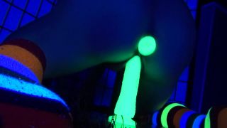 Candy Cameltoe – Blacklight Strip Tease And Dildo Fuck(Fisting porn videos)-7