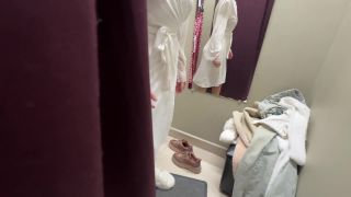 Mari Mott - Risky Sex Of A Hot Girl In The Fitting Room With Cum In Panties Full HD - Public sex-1