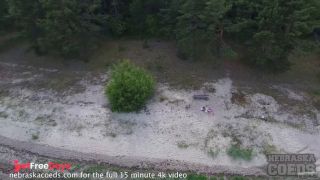 Risky Public Masturbating On A Beach With Drone-9