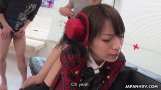 Ruri Narumiya gets cum on her ass from her fans!!!-5