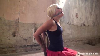 adult clip 27 Sandy chair-tied cleavegagged tit-grabbed, assholefever blonde dp on bdsm porn -0