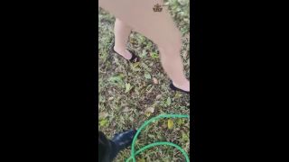 Blonde I kicked her ass in the garden-3