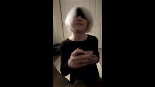 Sissy 2B Gives Sloppy Head – Emily Jay TS - anime - handjob porn -3