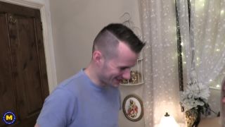 xxx video 1 An old and young threesome between cougar Ellen B, curvy mature Rachel and her stepson Sam Bourne on fetish porn yoga pants fetish-3