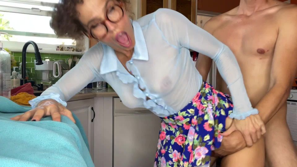 free adult video 30 VibeWithMommy – ROUGH KITCHEN ANAL WITH TEACHER HD 1080p on femdom porn office femdom